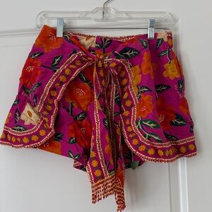 FARM Rio Floral Pink and Orange Shorts
